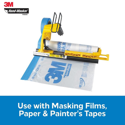 Scotchblue M3000 PAK Hand-Masker Pre Folded Masking Film Kit - Yellow/Blue/Black