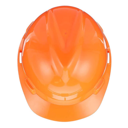 Msa Safety Sales, Llc - 488146 Orange V-Gard Polyethylene Cap Style Hard Hat With Ratchet4 Point Ratchet Suspension, Hi-Viz Orange, Standard