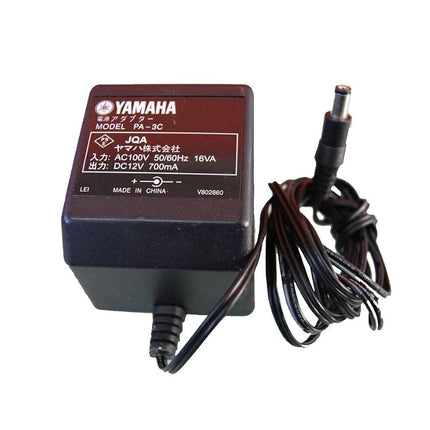 YAMAHA Genuine 12V DC 700mA 12.5W Black Wall Adapter, PA-3C, AC Plug, DC Barrel, Compatible with Tablets, Smartphones, Other Portable Electronics
