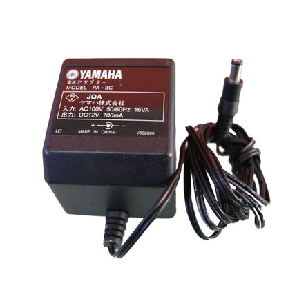 YAMAHA Genuine 12V DC 700mA 12.5W Black Wall Adapter, PA-3C, AC Plug, DC Barrel, Compatible with Tablets, Smartphones, Other Portable Electronics