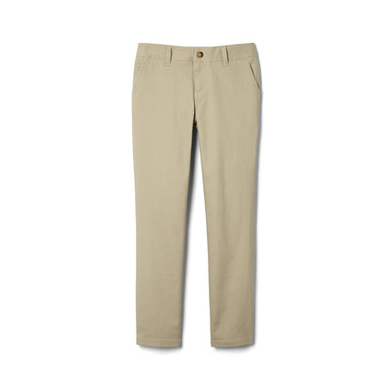 French Toast Little Girls' Straight Leg Pant, Khaki, 6 Years Plus