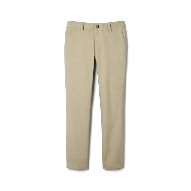 French Toast Girls' Straight Leg Pant, Khaki, 14 P