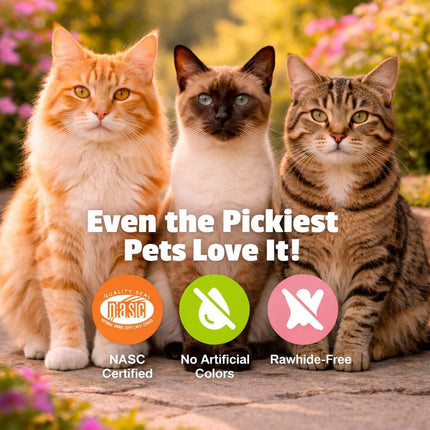 Pet Naturals of Vermont - Hairball, Daily Digestive, Skin and Coat Support for Cats, 160 Bite-Sized Chews