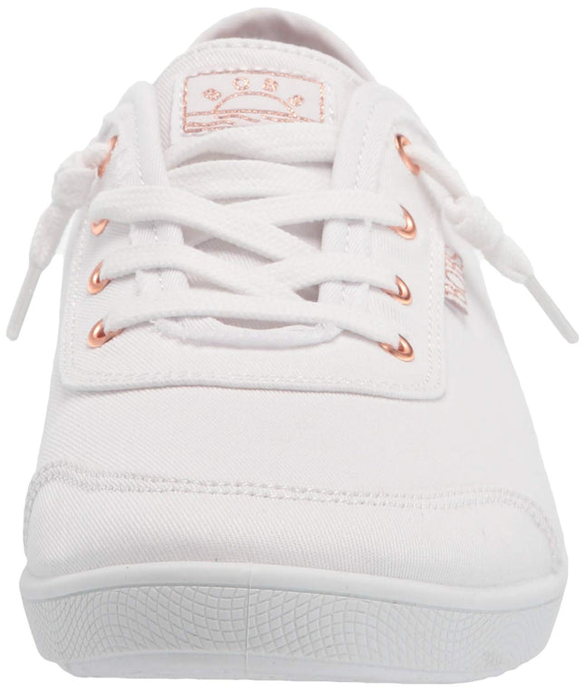 Skechers BOBS Women's 33492W Sneaker, White, 2 Wide