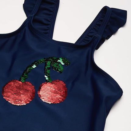 OshKosh B'Gosh Girls' Two-Piece Swimwear, Cherries, 7, Cherries, 7