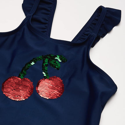 OshKosh B'Gosh Girls' Two-Piece Swimwear, Cherries, 7, Cherries, 7