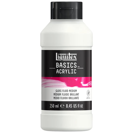 Liquitex Basics Gloss Fluid Medium, 8.79-oz Bottle