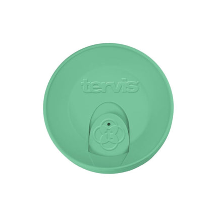 Tapa de viaje Tervis fabricada en EE. UU., vaso térmico de doble pared que mantiene las bebidas frías y calientes, apta para vasos de 473 ml, color verde manglar