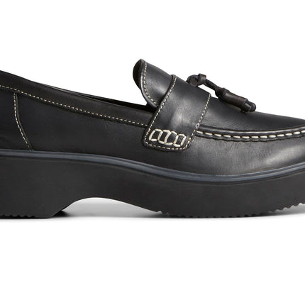Sperry Women's Bayside Slip On Loafer, Black, 6 M 