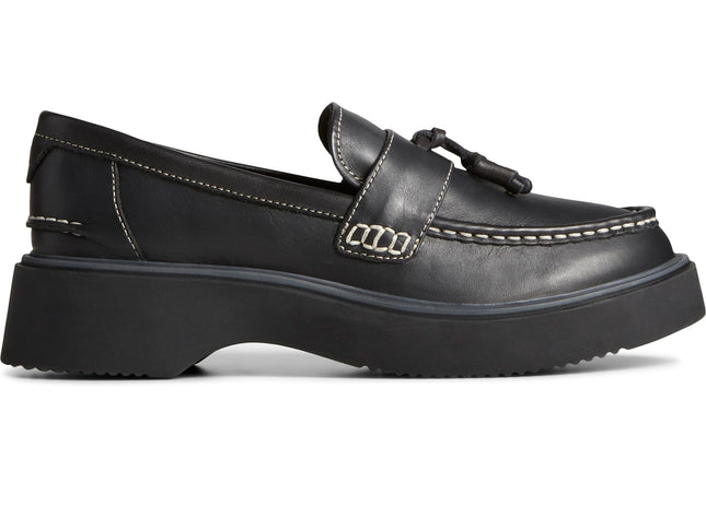 Sperry Women's Bayside Slip On Loafer, Black, 9.5 
