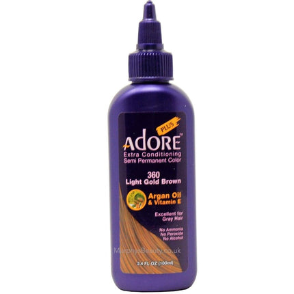 Adore Plus Semi Permanent Hair Color, AD360, Light