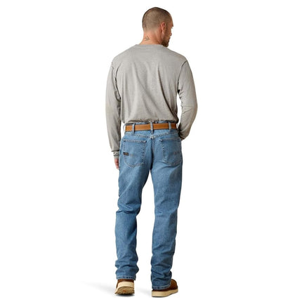Ariat Men's Rebar M4 Relaxed DuraStretch Basic Boot Cut Jean, Carbine, XXXL