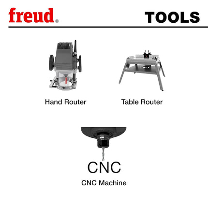 Freud 75-104 5/16-Inch Diameter 2-Flute Up Spiral Router Bit with 1/2-Inch Shank