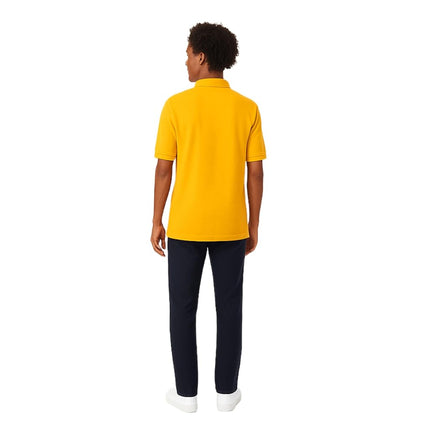 French Toast Boys' Short Sleeve Pique Polo, Gold, Medium/10/12/ Husky