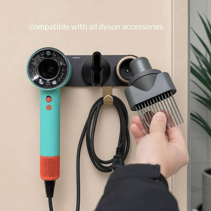 Magnetic Hair Dryer Holder Wall Mount for Most High Speed Blow Dryer