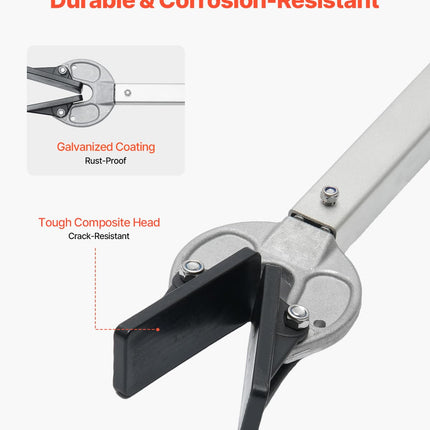 VEVOR Transom Saver, 23-35 in, Adjustable Boat Transom Saver with Composite Head, Corrosion-Resistant Easy-to-Install Transom Savers for Less Than 100 HP Outboard Motor, Fit for Roller & Trailer
