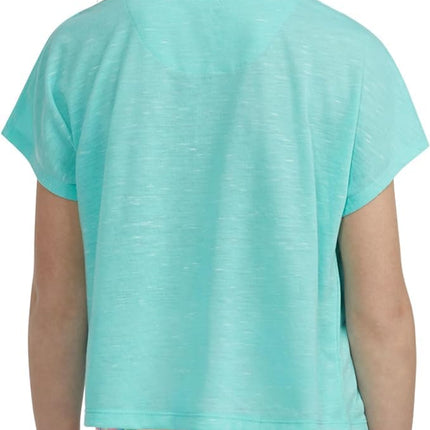 Hurley Girls' Soft Knit Basic T-Shirt, Tropical Turquoise, 4