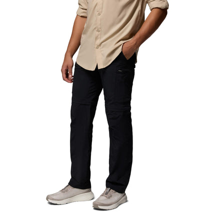 Columbia Men's Silver Ridge Convertible Pant, Breathable, UPF 50 Sun Protection, Black, 30x32
