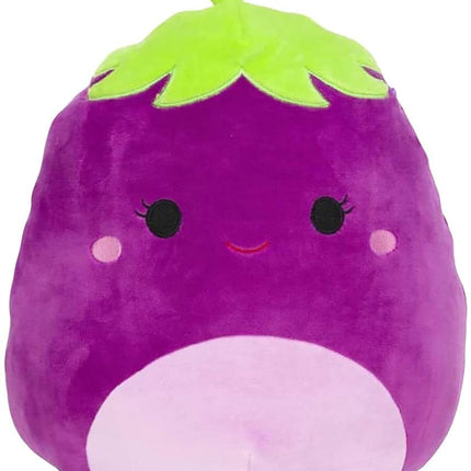 Squishmallows Official Kellytoy Plush Squishy Soft 8 Inch Fruits and Vegetables Squad - Glena Eggplant