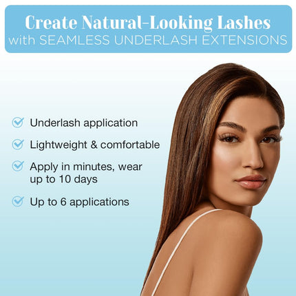Ardell Seamless Underlash Extensions Wispies Kit, 36 Assorted Lengths, Customizable DIY Lash Clusters, Includes Bond & Seal, Remover, Applicator