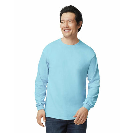 Gildan Unisex's Ultra Cotton Long Sleeve T-Shirt, Style G2400, Multipack, Light Blue (3-Pack), XXL (Pack of 3)