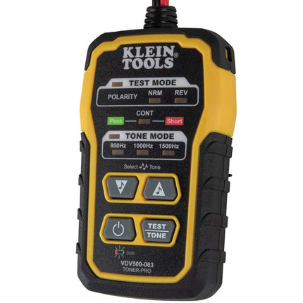 Klein Tools VDV500-063 Wire Tracer Tone Generator, Toner-Pro, Phone (RJ11 and RJ12), Data (RJ45) Coax and Other Non-Energized Wire Tracer