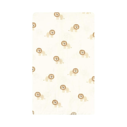 Hudson Baby Lot de 10 bavoirs rotatifs en flanelle de coton pour bébé, motif lion courageux, taille unique