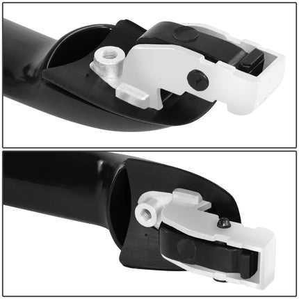 DNA MOTORING Rear Left Outer Door Handle Compatible with 03-05 Honda Pilot, Black, OEM-DHO-01148