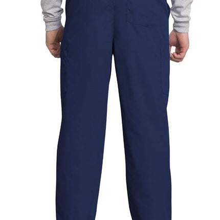 Workwear Originals Men Scrubs Pant Fly Front Cargo 4000, Navy, Medium