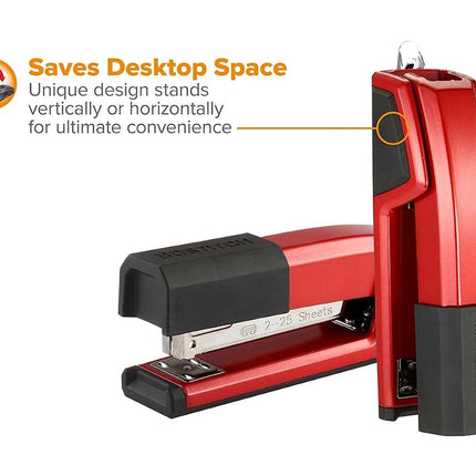 Bostitch Office Epic Metal 3 in 1 Stapler, 25 Sheet Capacity, Includes 210 Staples in Staple Storage Compartment & Integrated Remover,