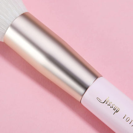 Jessup Professional Makeup Brush Set 25pcs Labeled Makeup Brushes Pink T290