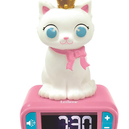 LEXIBOOK, Kitten Nightlight Alarm Clock, RL800KT