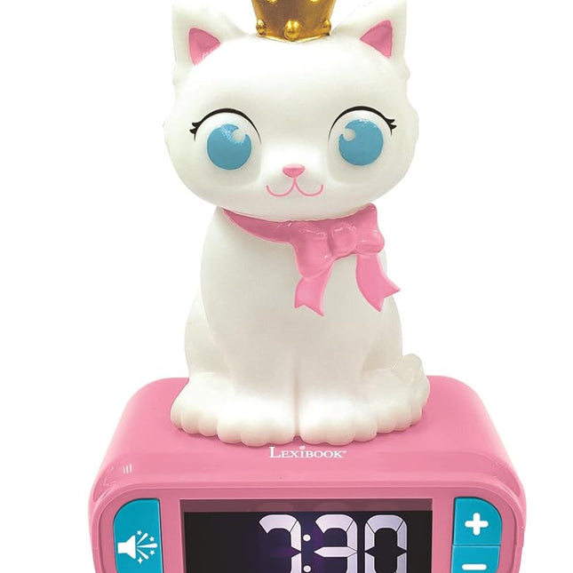 LEXIBOOK, Kitten Nightlight Alarm Clock, RL800KT