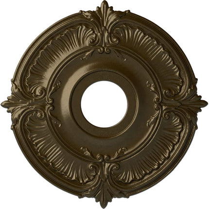 Ekena Millwork CM18ATBRS Attica Ceiling Medallion Fits Canopies up to 5", Brass