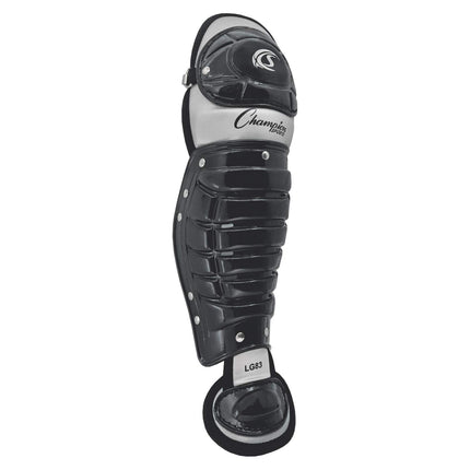 Champion Sports LG83BK Single Knee Shinguard, Pack of Two, Black, 13"