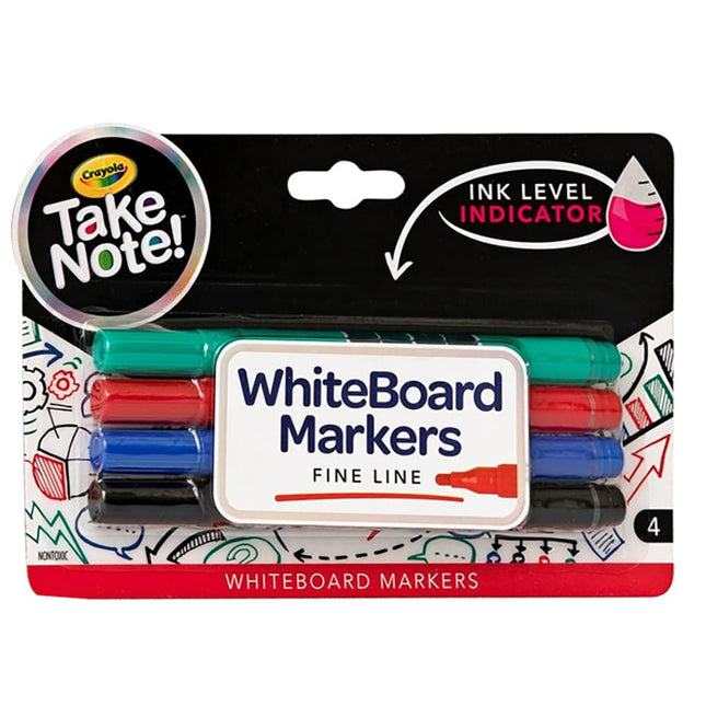 Crayola Low Odor Dry Erase Markers, Chisel Tip, As