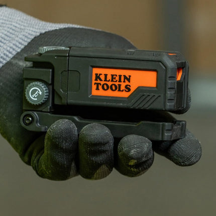 Klein Tools 93PTL Pocket Laser Level, Magnetic Bright Red Plumb Leveling and Alignment Tool, 3 Bubble Vials, 360-Degree Wall Attachment