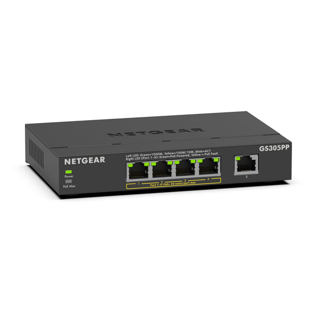 NETGEAR 5-Port Gigabit Ethernet Unmanaged PoE Swit