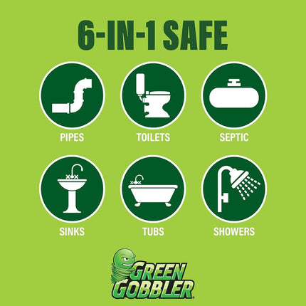 Green Gobbler BIO-FLOW Drain Strips - 6 Strip Canister (Drain Cleaner & Deodorizer)