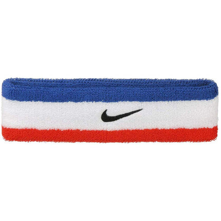 Nike Swoosh Headband, Mens, N.NN.07.416.OS, Obsidian/White, One Size
