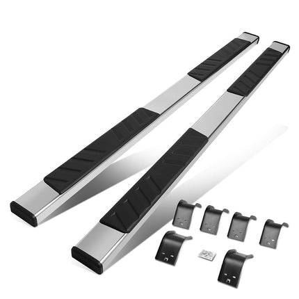 DNA MOTORING STEPB-ZTL-8173-SS Estribos Laterales de Acero Inoxidable de 5 Pulgadas de Ancho Compatibles con Ram 1500 Crew Cab 4 Puertas 11-18