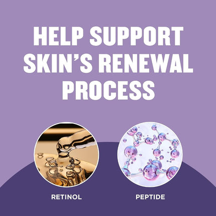Gold Bond Age Renew Retinol Overnight Body & Face Lotion, With Retinol & Peptide Complex, 13 oz.