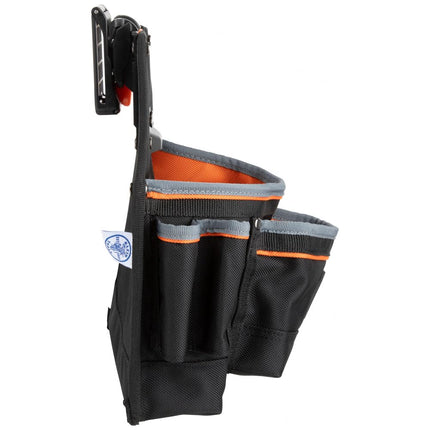 Klein Tools 55835MB MODbox Tool Pouch, 9-Pocket Electrician Parts Pouch, Quickly Attach and Release from Tool Belts and MODBox Rail System