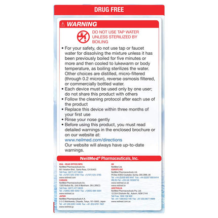 NeilMed Sinugator Cordless Pulsating Nasal Wash with 30 Premixed Packets