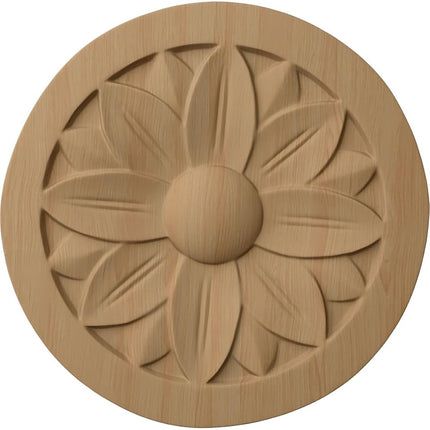 Ekena Millwork ROS02X02BEAL Bedford Rosette, 2 3/4-Inch x 2 3/4-Inch x 1/4-Inch, Alder