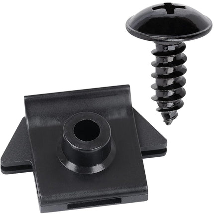 OAUTOO 10 juegos de tornillos para revestimiento de guardabarros M5.5 (#12) con kit de ojales para Nissan 01454-N5061, 63848-D4001 200SX 240SX Altima Armada Frontier Maxima NV Pathfinder Quest Titan Xterra G20 Q45 QX56 1987-en adelante