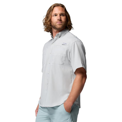 Columbia Men's Big and Tall Tamiami II SS Shirt, Cool Grey, 4X, Cool Grey, 4X Tall