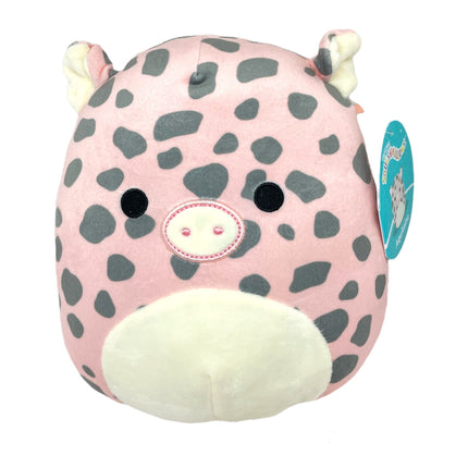 Squishmallow Official Farm Squad Pig Squishy Soft Plush Toy Animals Rare 2022 Release (Aquitaine Pig Pink with Gray Spots) (SQ22-8FAST-UCC)