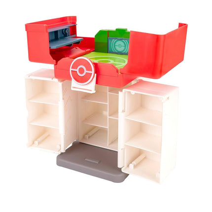 Pokémon Play ‘N’ Display Case - Multi-Level Storage Unit with Rooftop Arena and Space for 35+ 2-Inch Battle Figures