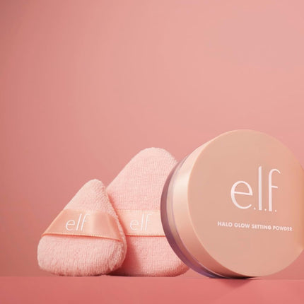 e.l.f. Halo Glow Pinkie Puffs, Finger-sized, Mini Puff For Applying Loose & Pressed Powders, Soft, Reusable & Washable, Vegan & Cruelty-Free, Set of 3